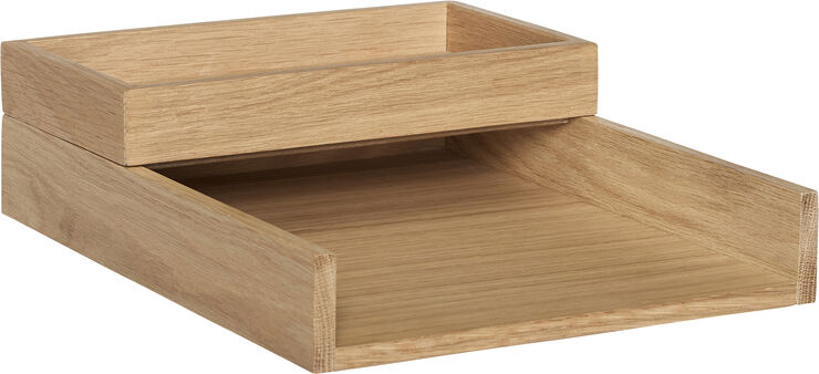 Hübsch Rail Desk Organiser Natural set of 2 Natur