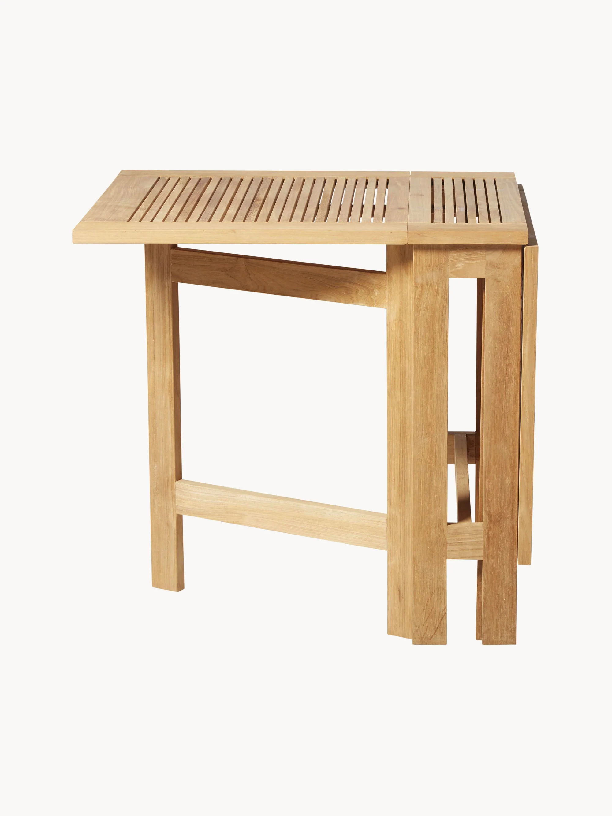 Uitschuifbare teakhouten tuintafel Butterfly