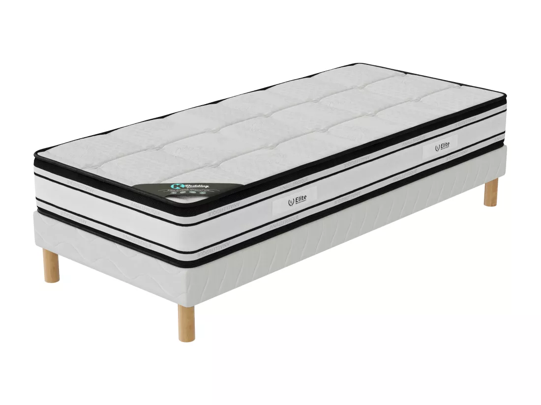 Ensemble matelas Grand confort + sommier 90x190 hauteur 22cm
