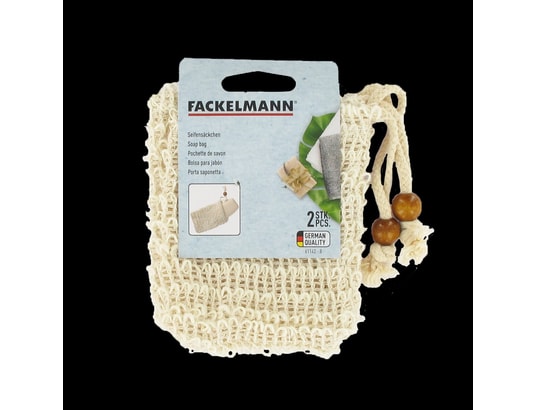 FACKELMANN - Porte savon Lot de 2 sacs à savons solides en sisal tecno ref.61142