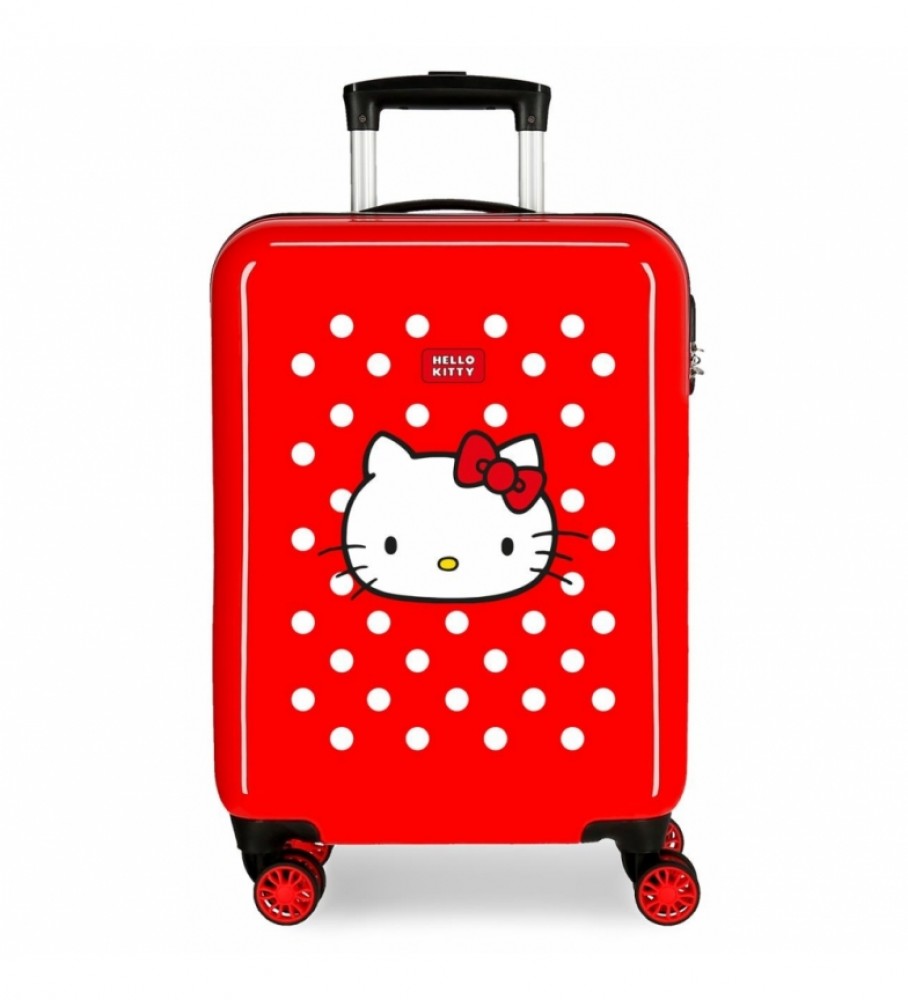 Mala de cabine rígida Joumma Bags Castle, vermelha - 38x55x20cm -