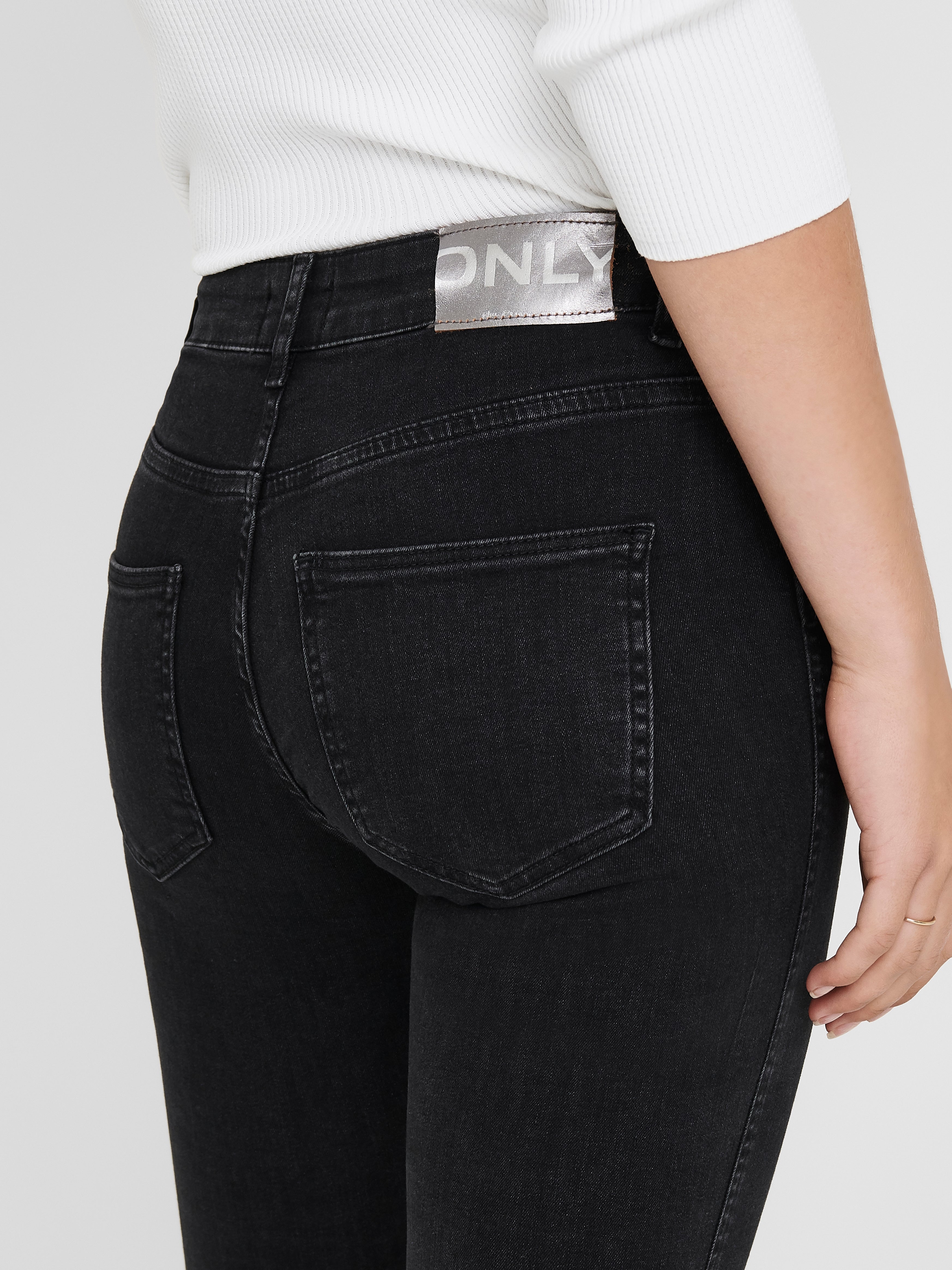 ONLBOBBY Mittlere Taille Skinny Fit Jeans Black