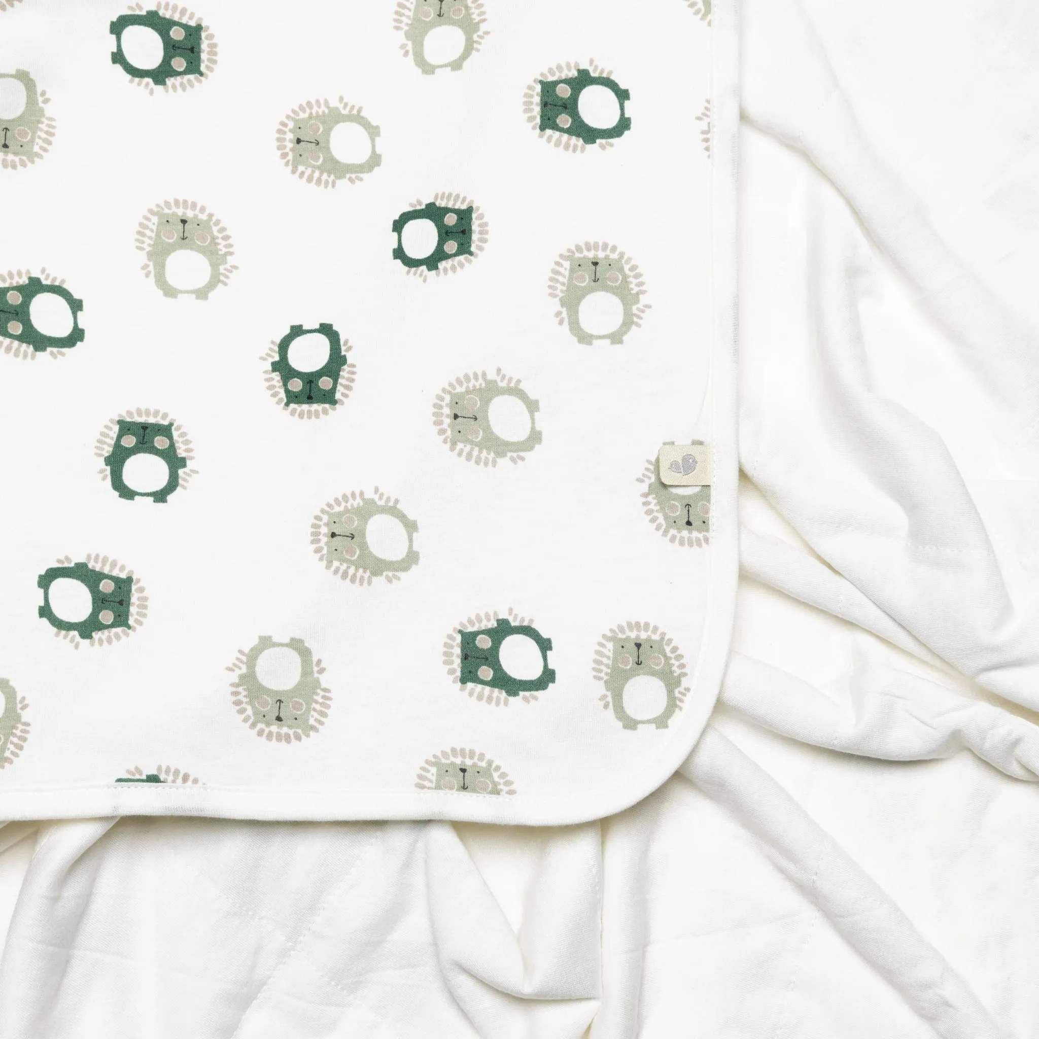 Perlimpinpin Couverture en Bambou - Hérissons2