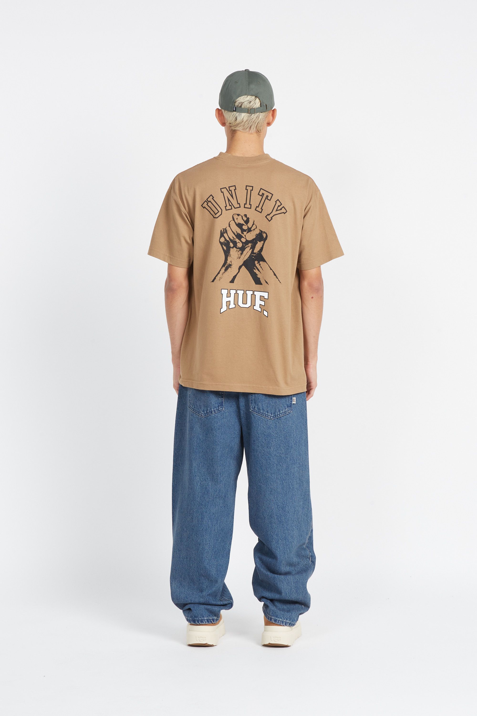 HUF T-shirt UNITY SONG SS Marron