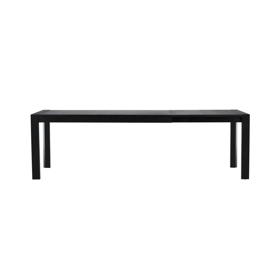 Eettafel Uitschuifbaar - Zwart Eikenhout - 170x95x75cm - Slider