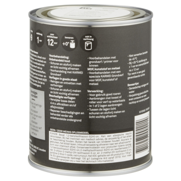 Karwei binnenlak hoogglans leisteen grijs 750 ml