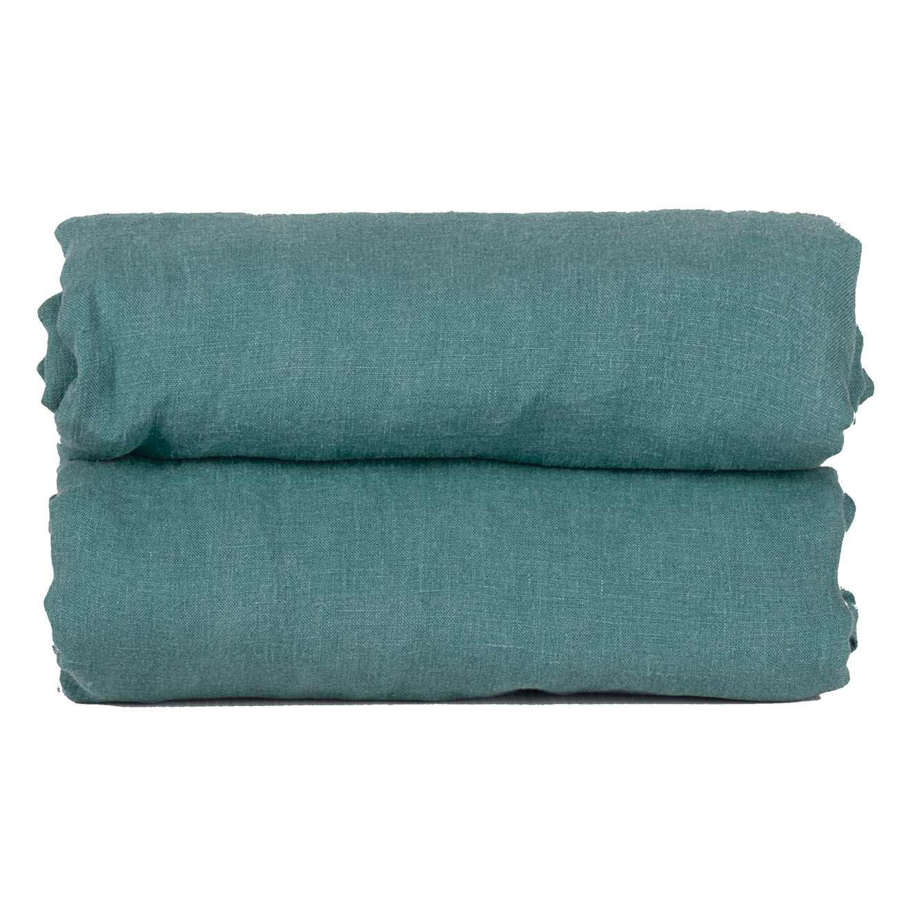 Febronie Drap housse 100% Lin Hortense bleu