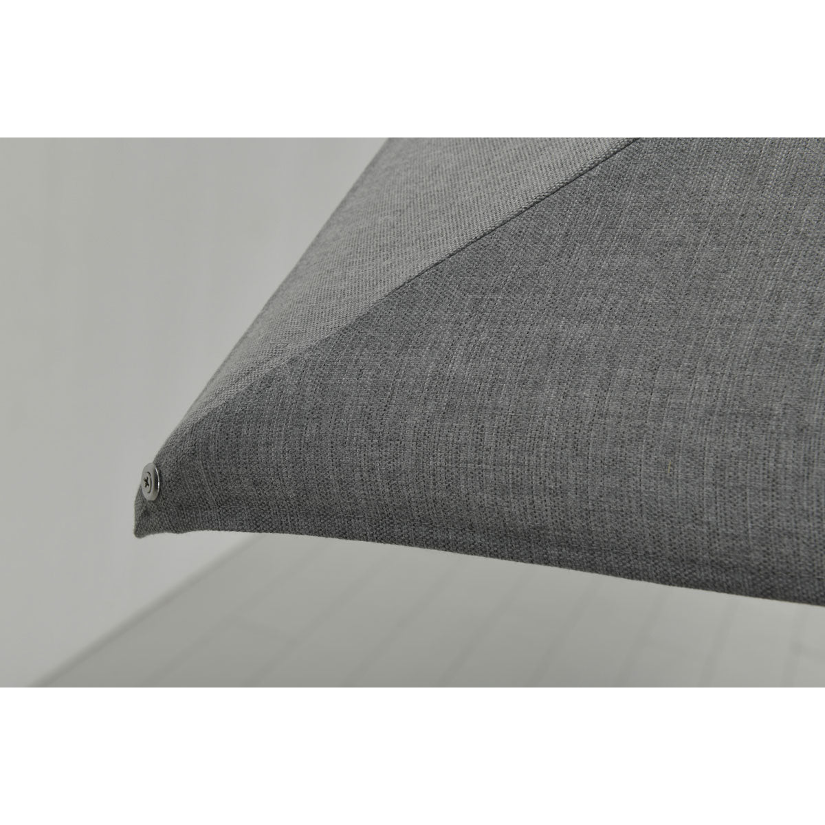 Hawaii Big Pole II parasol - 350x350 cm - carbon black - royal grijs