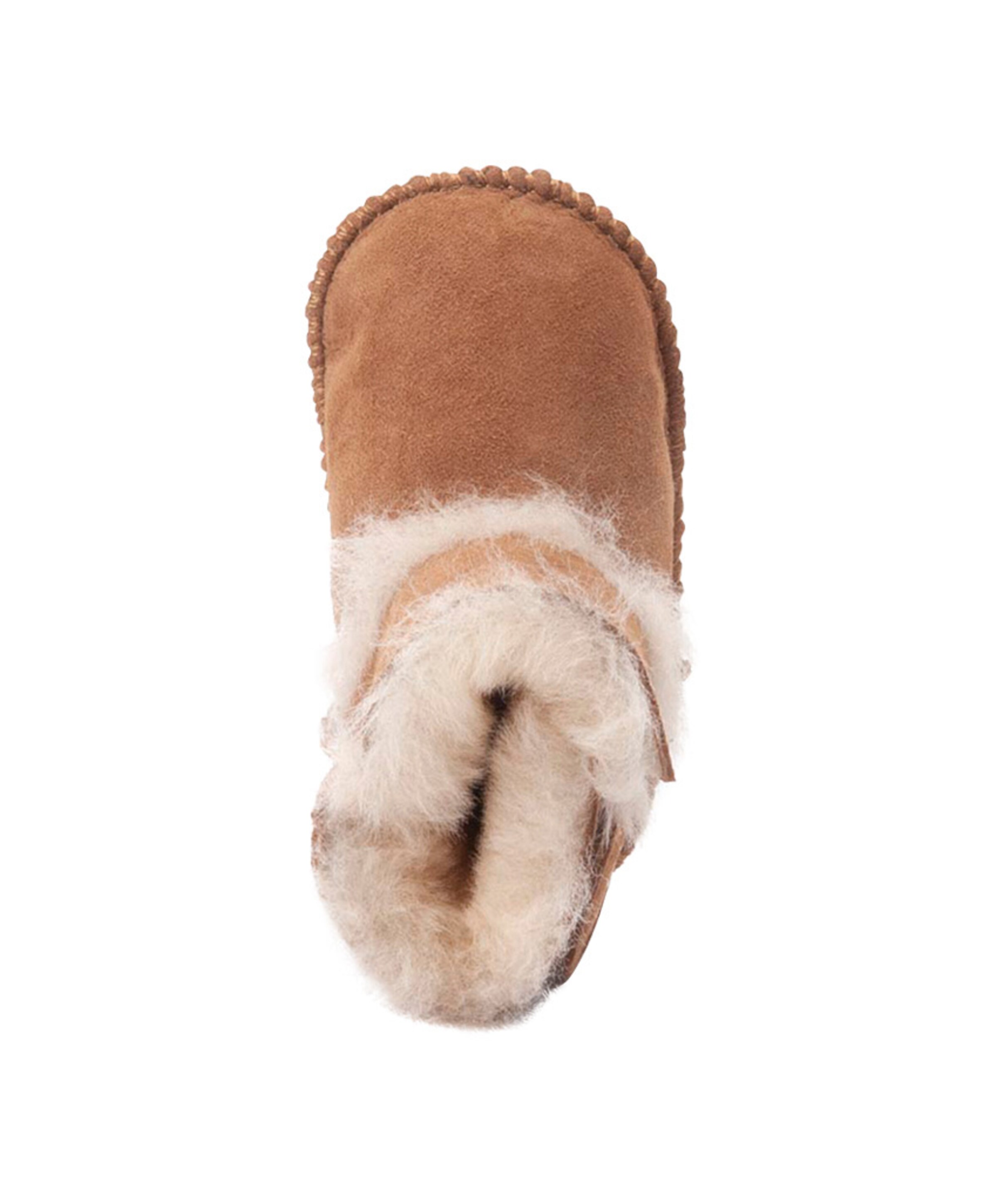 Warmbat Baby bootie meisjes pantoffels bruin