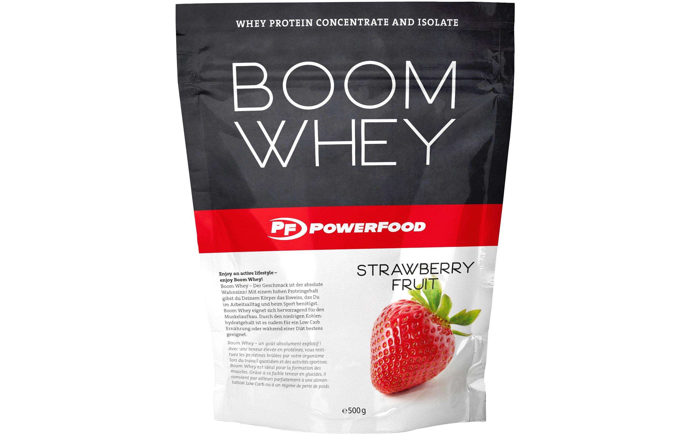 Pulver One Boom Whey Erdbeere 500 gWhey Pulver Supplement