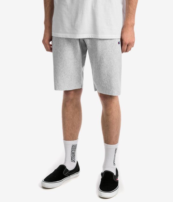 Champion Reverse Weave Mini C Logo Bermuda Shorts (grey melange)