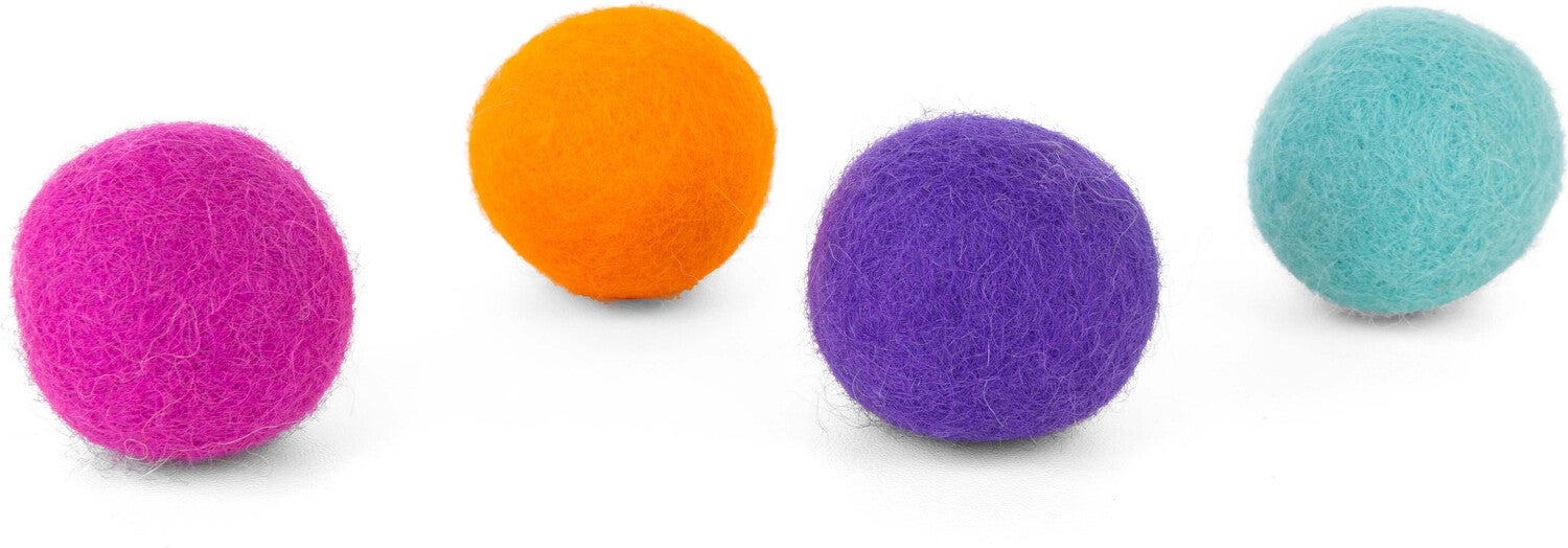 District 70 bal Felt glow D 3,5 cm 4 stuks