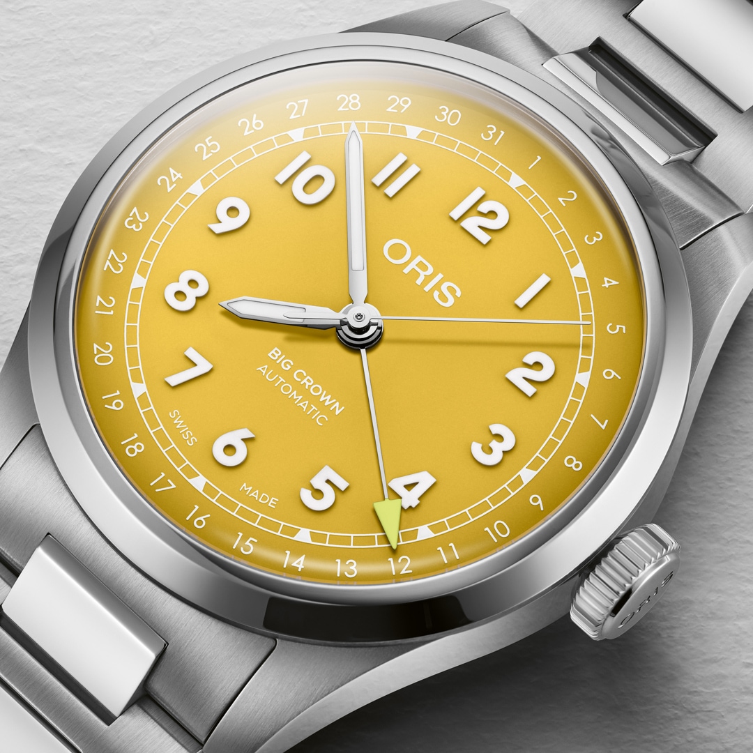 Oris Big Crown Pointer Date 40 Sonnengelb
