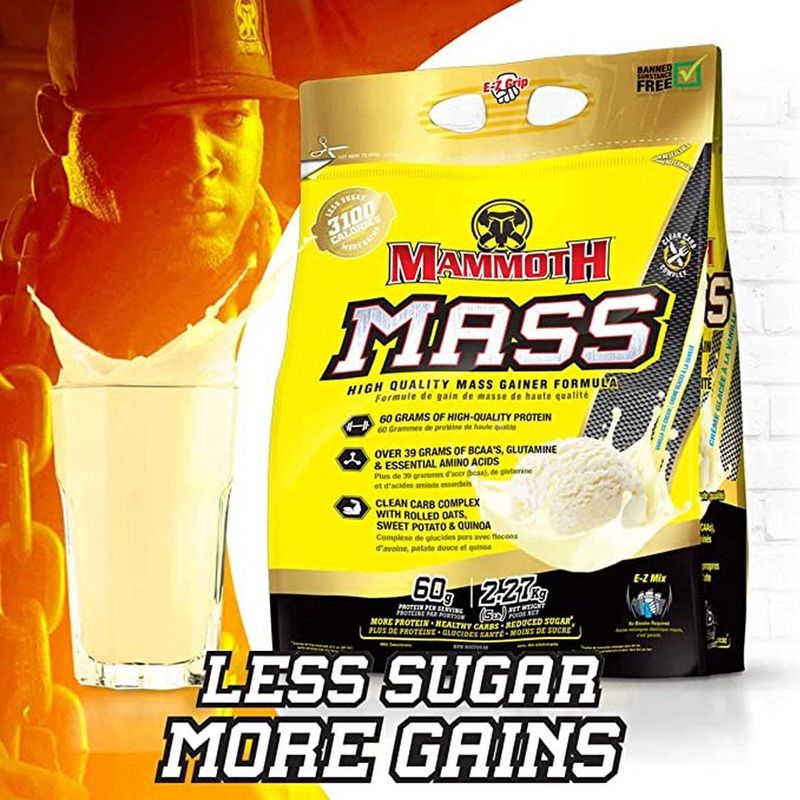 Interactive Nutrition Mammoth Mass 2500 - Vanille - Weight Gainer / Mass Gainer - 6800 gram (21 shakes)