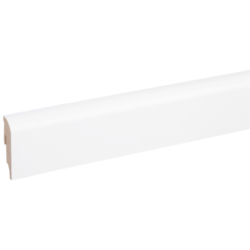 CANDO hoge plint koloniaal clip wit 1,9 x 5,8