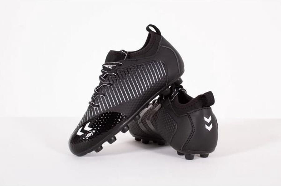 Hummel Zoom FG Jr. voetbalschoenen zwart wit Imitatieleer 27