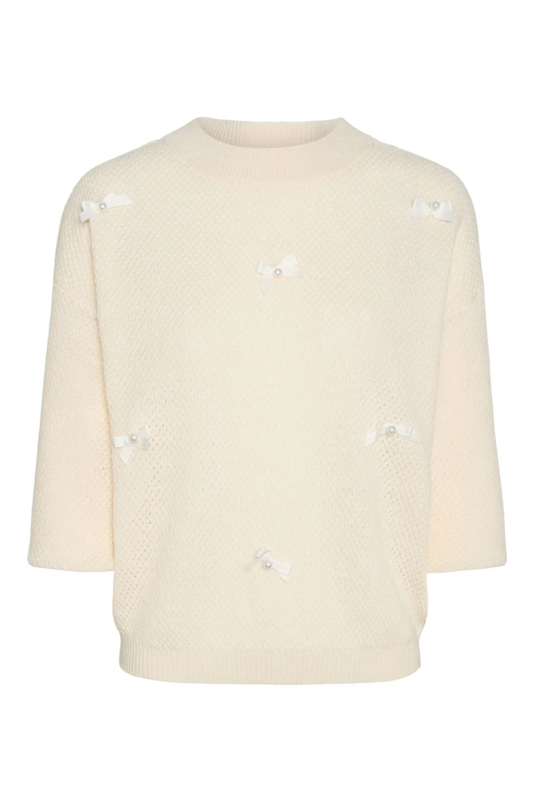 Pieces Pcbowen 2/4 O-Neck Knit