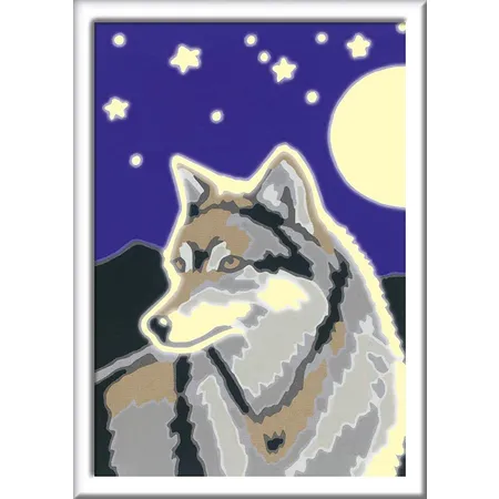 Ravensburger Malen nach Zahlen - Wolfsportrait