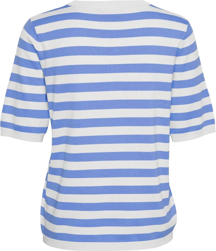 Kaffe KAmala Striped Knit Ultramarine/turtle. stripe