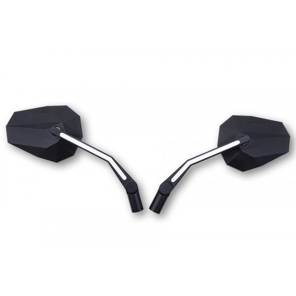 Highsider - Rétroviseurs Stealth-X3 Réversibles + Feu de position Led Noir