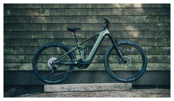 VTT Électrique Tout-Suspendu Cube Stereo Hybrid One44 EXC 800 Shimano Deore XT 12V 800 Wh 29'' Vert Orange Stellar Shiftiris 2025