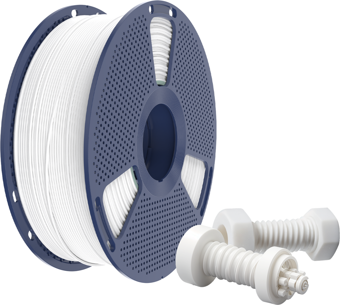 SUNLU  High-Speed ABS White, 1,75 mm / 1000 g    ABS Filament für High Speed Druck mit bis zu 350 mm/s in White