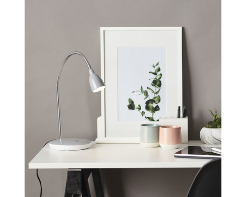 LED tafellamp 2,4W 200 lm 3000 KH 40 cm Anthony zilver