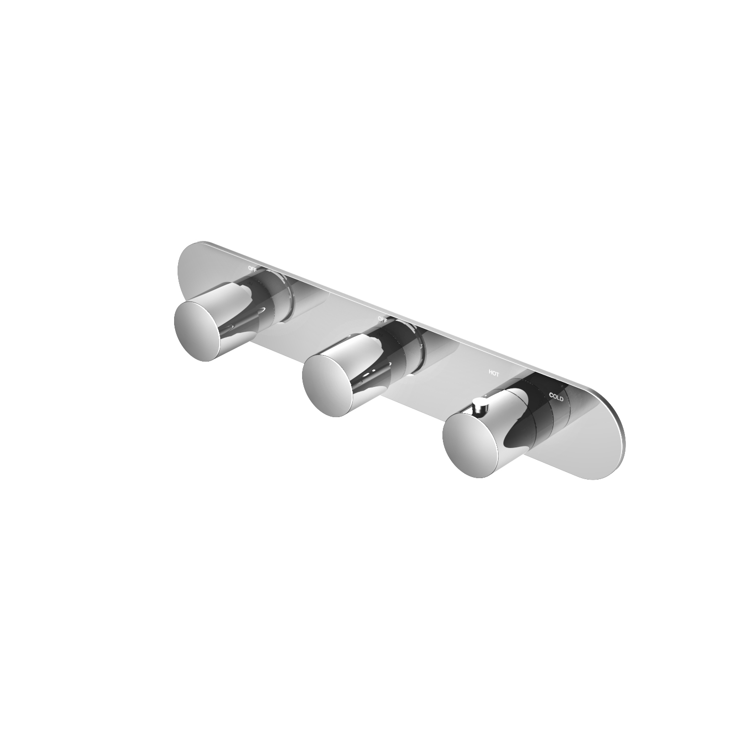Hotbath Buddy/Laddy Inbouw Douche Thermostaat Horizontaal Chroom B067