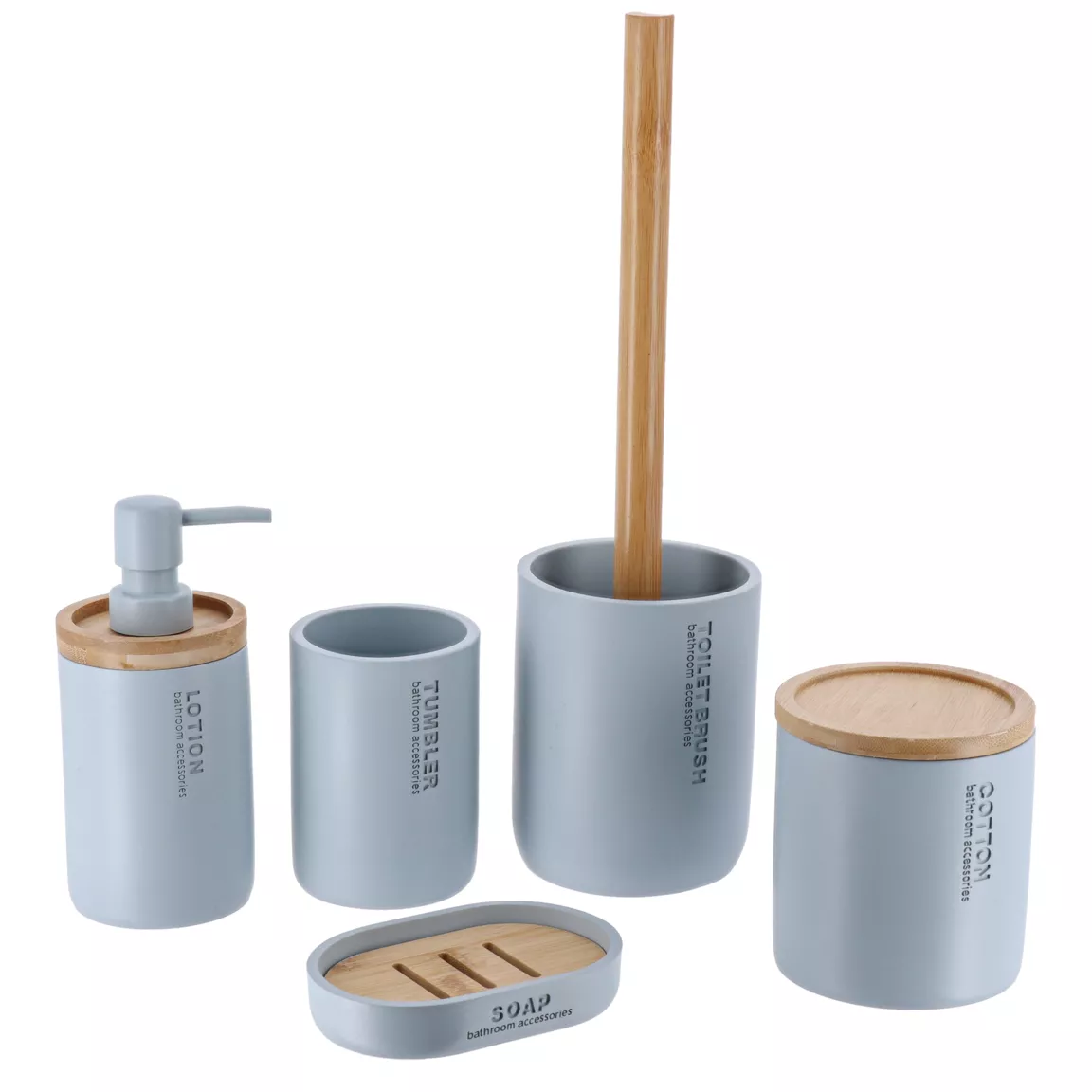 Boite à coton Purebamboo Bleu clair
