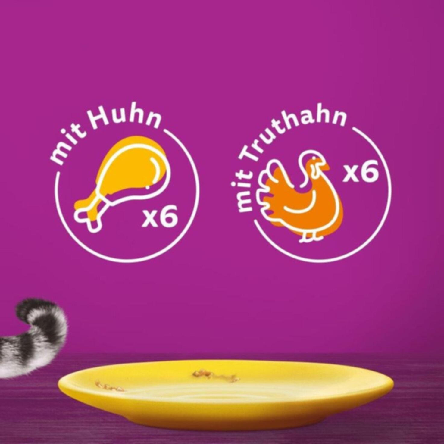 Whiskas Katzenfutter in Gelee Geflügel Senior 11+ 12x85g