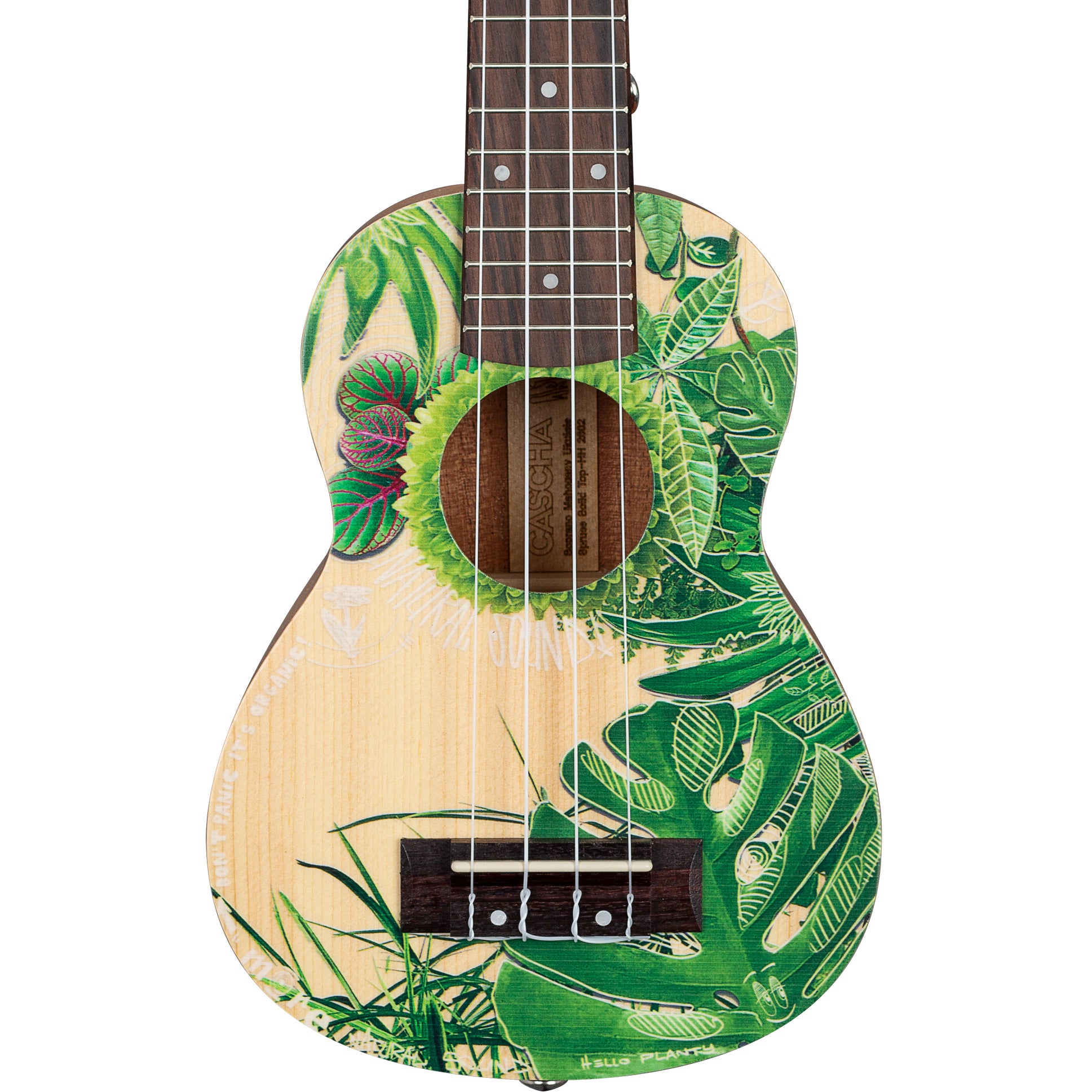 Cascha HH 2602 Sopran Art Series Leafy sopraan ukelele set
