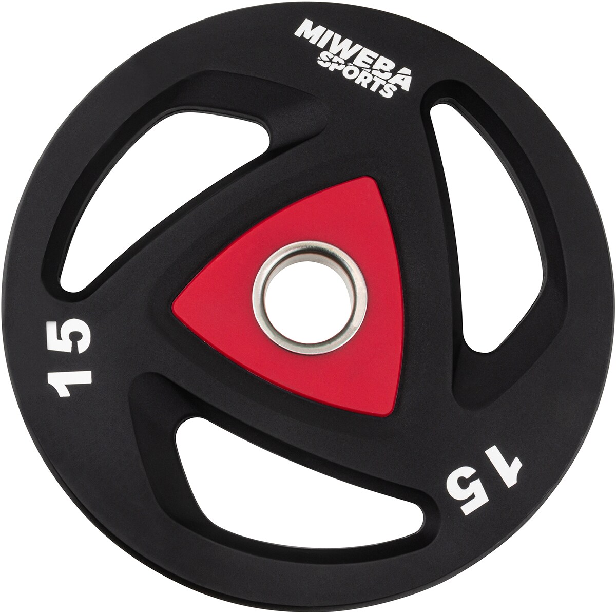 Miweba Sports Hantelscheiben Olympia, Ø 50/51 mm, 2er-Set, 2,5-20 kg, Hantel-Gewichte aus Stahl (2x 15,0 Kg)