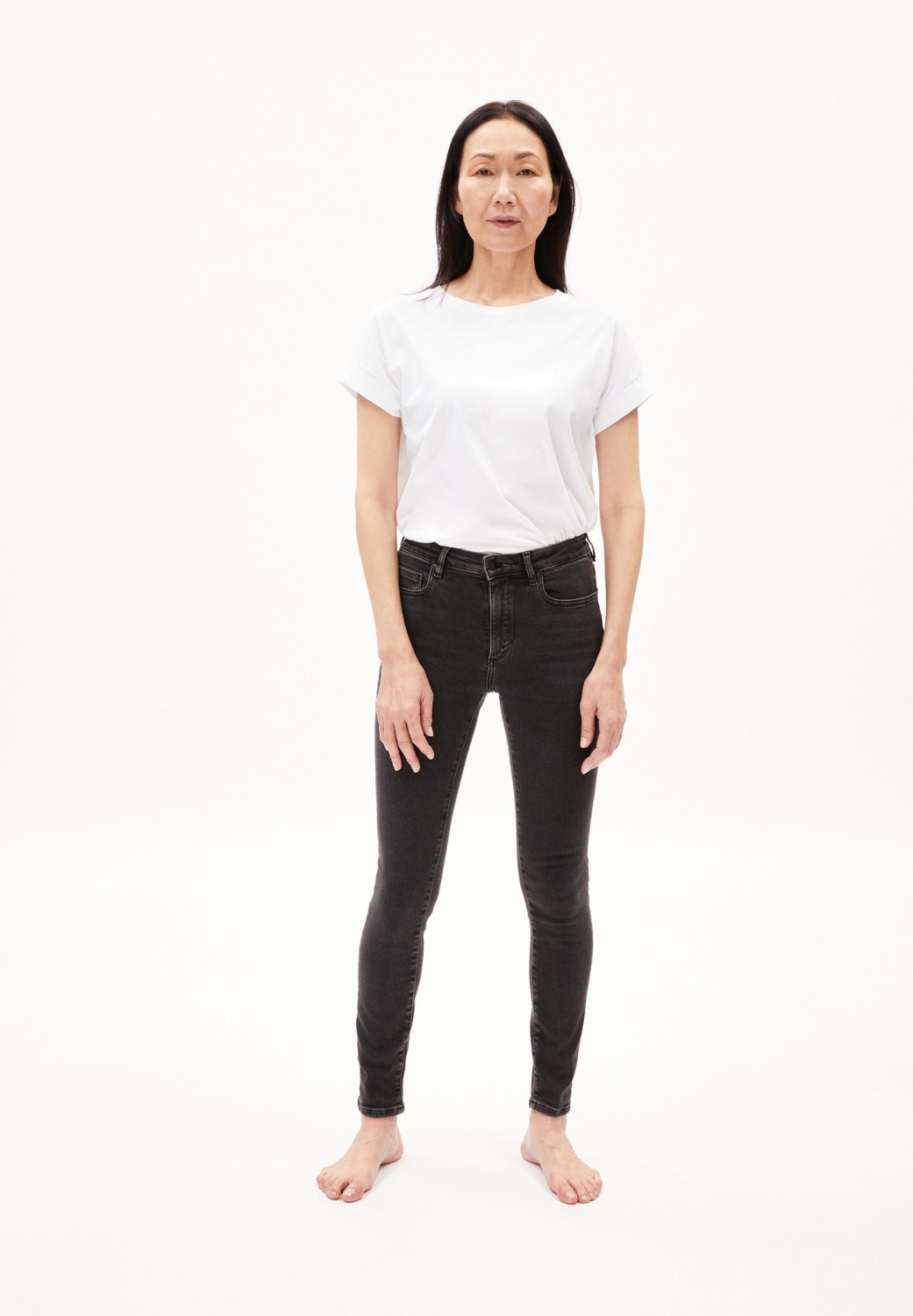 Armedangels Damen-Jeans Tillaa True Black Washed