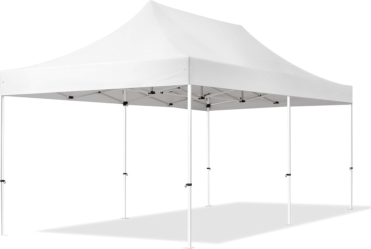 TOOLPORT 3x6m Pavillon Faltpavillon ohne Seitenteile Stahl Faltzelt Garten Partyzelt weiß