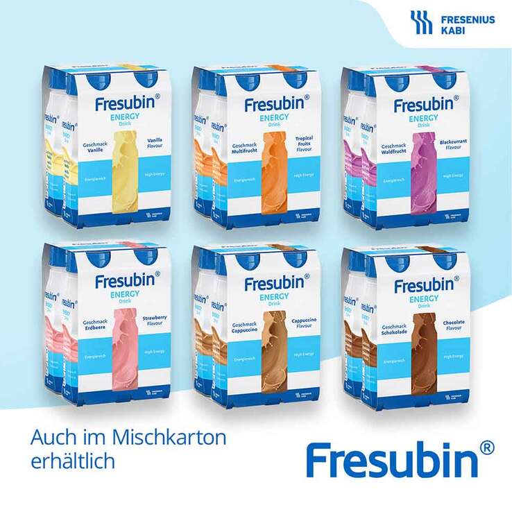 Fresubin Energy Drink Mischkarton Trinkflasche, 6X4X200 ml