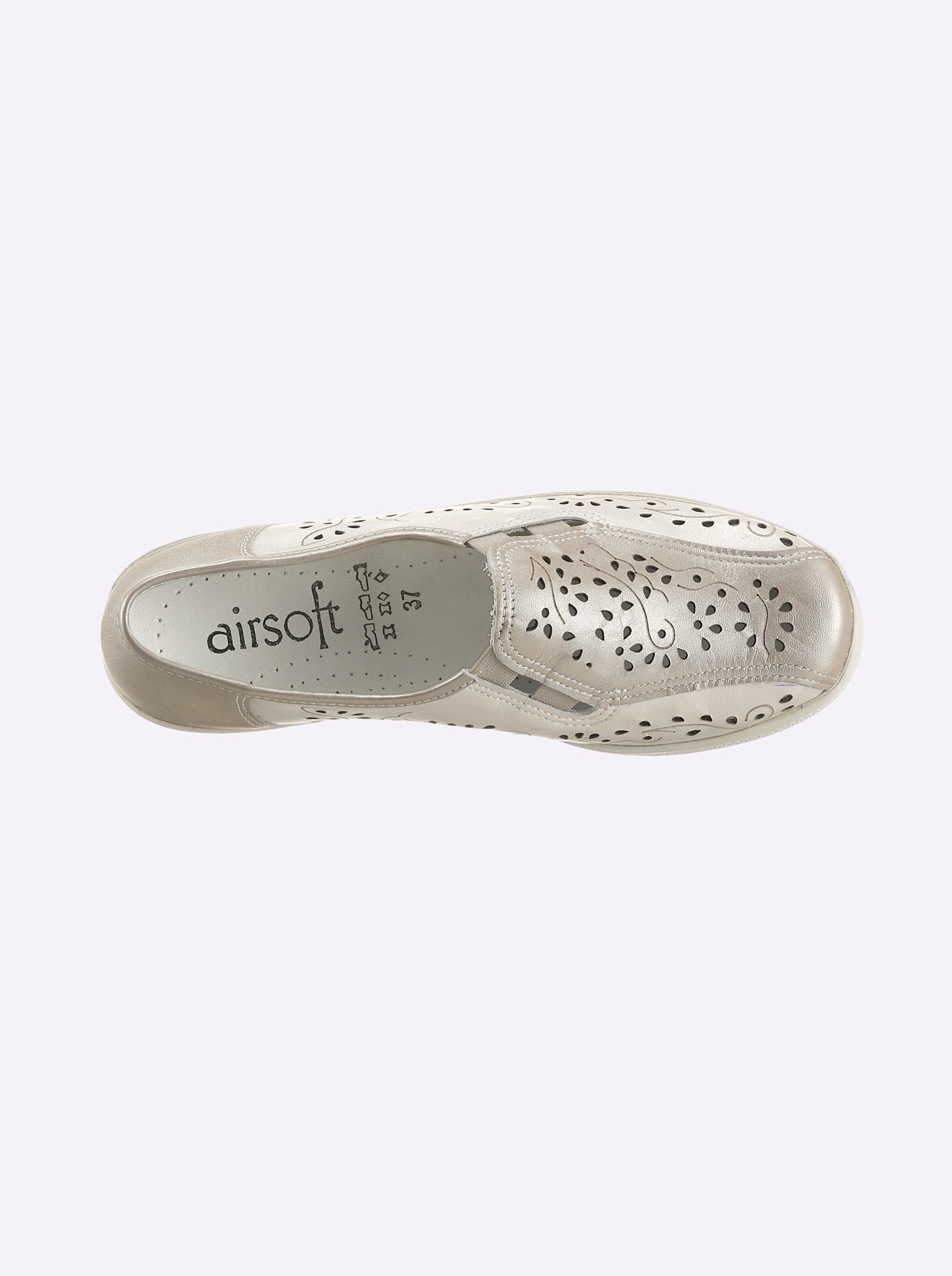 airsoft comfort+ Slipper in wollweiß