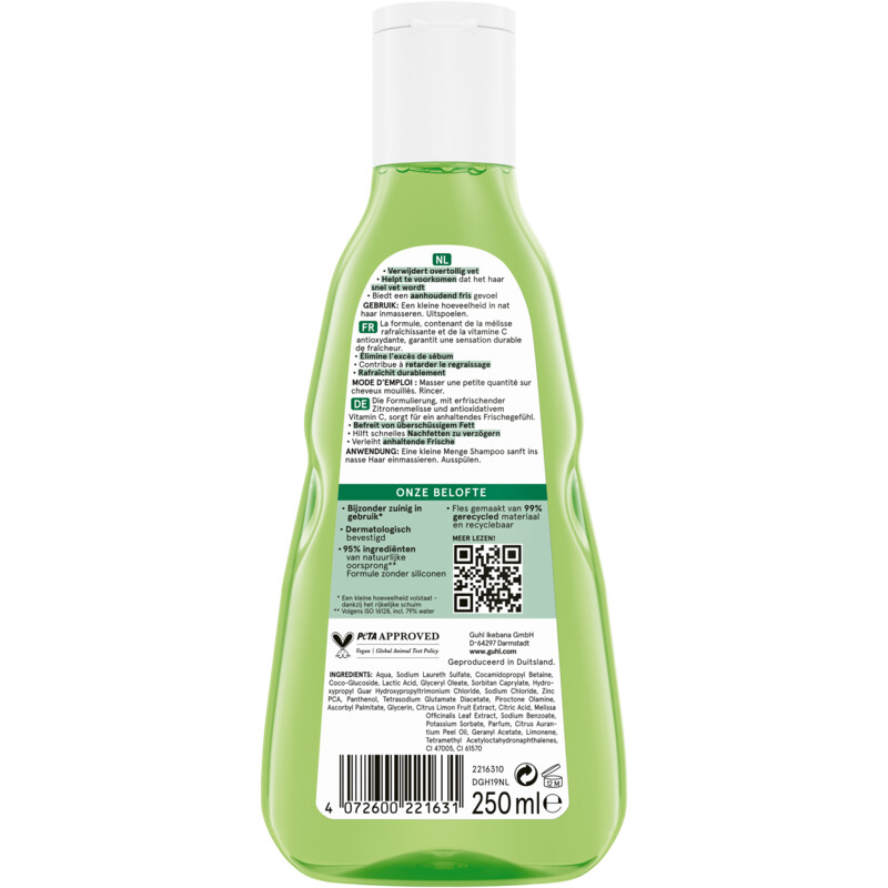Guhl Luchtig en fris shampoo