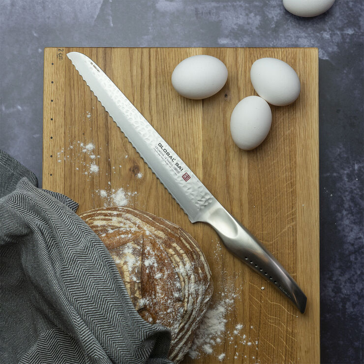 Global SAI SAI-05 brødkniv 23 cm. Mat stål