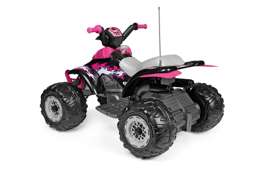 Quad Corral T-Rex 330W 12 V Pink<br>Elektrisches Kinderquad mit Licht und Sound