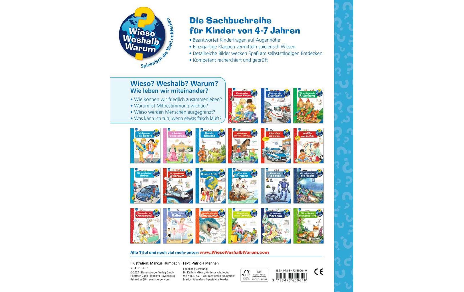 Kinder-Sachbuch WWW: Wie leben wir miteinander?Wissensbuch