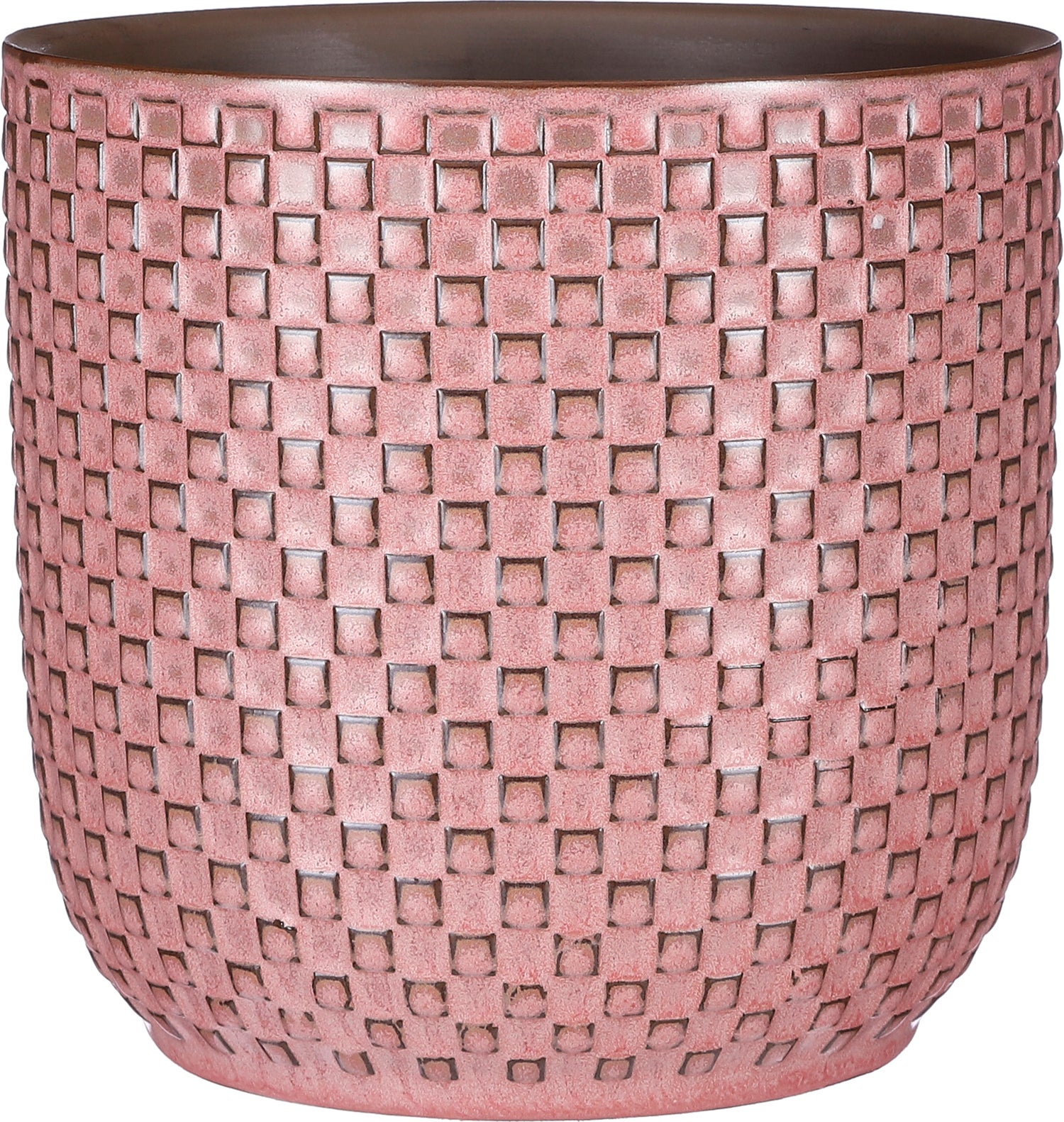 Mica Decorations bloempot Daan roze D 19 H 17,5 cm