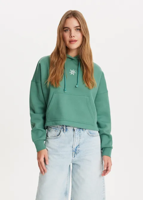 Hoodie met print groen (GRN.G)