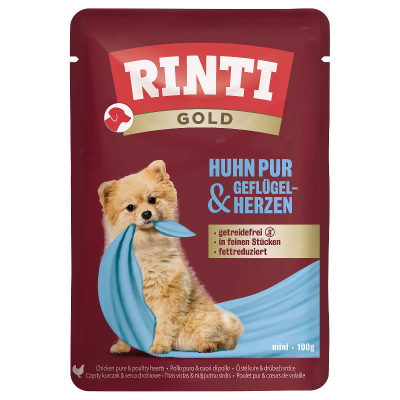 Rinti Gold Huhn & Geflügelherzen 10x100g