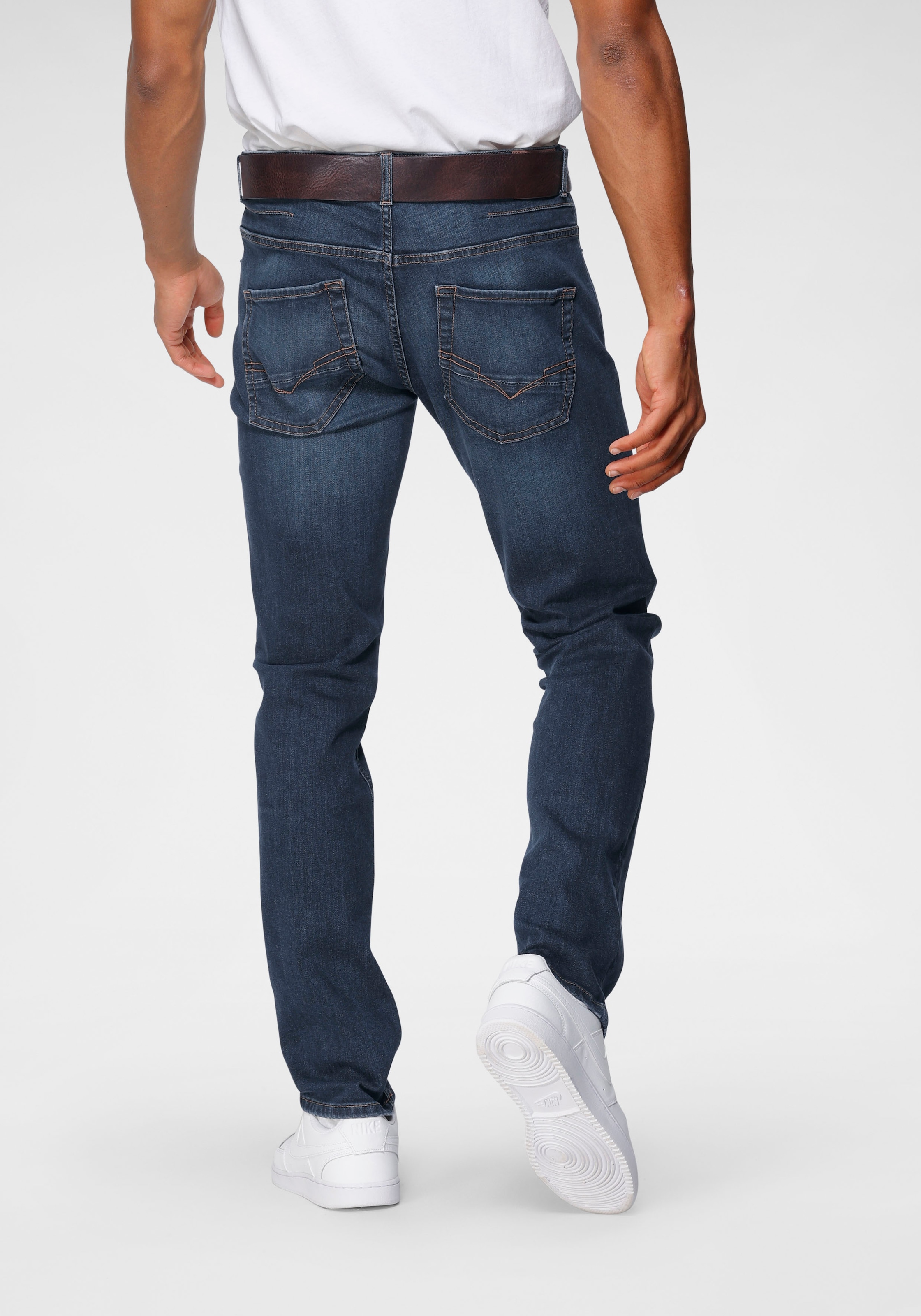 H.I.S Straight-Jeans »DALE«, gerades Bein,  mit Used-Effekten,  niedrige Leibhöhe