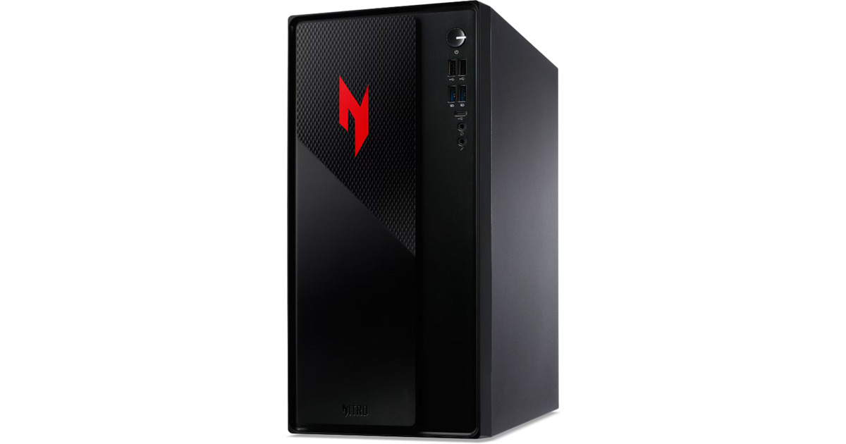 AcerNitro 20 I51360 (DG.BQBEH.003) gaming pc  (Zwart/rood | Core i5-13420H | RTX 5060 | 16 GB | 1 TB SSD)
