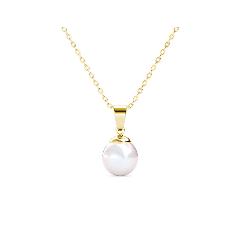 Parure Full Moon Crystal Pearl - Doré et Cristal