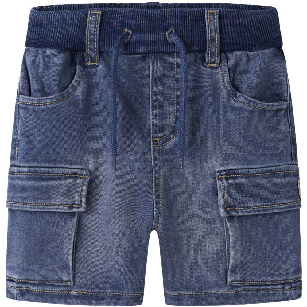 Køb Name It Denim Blue Nmmben Baggy Dnm L Shorts 8610-To Noos