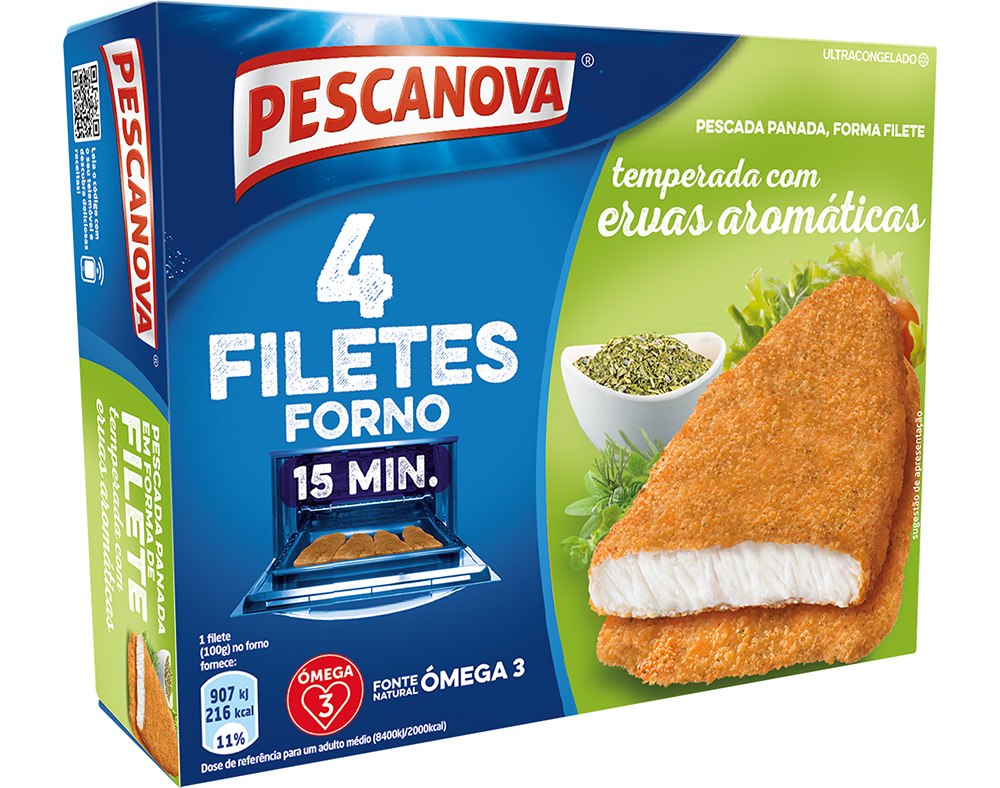 FILETE PESCANOVA PESCADA PANADA ERVAS AROMÁTICAS 400G