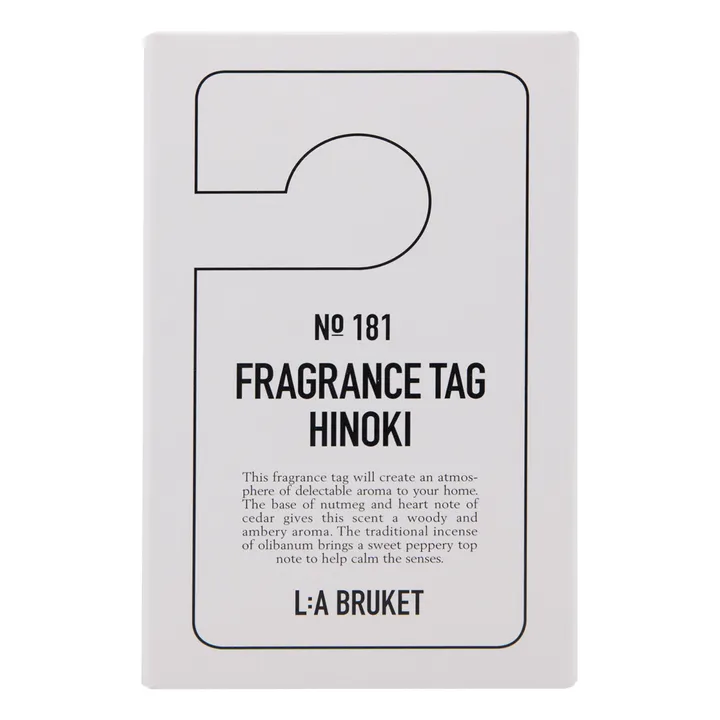 L:A BRUKET Etiquette parfumée Hinoki 181