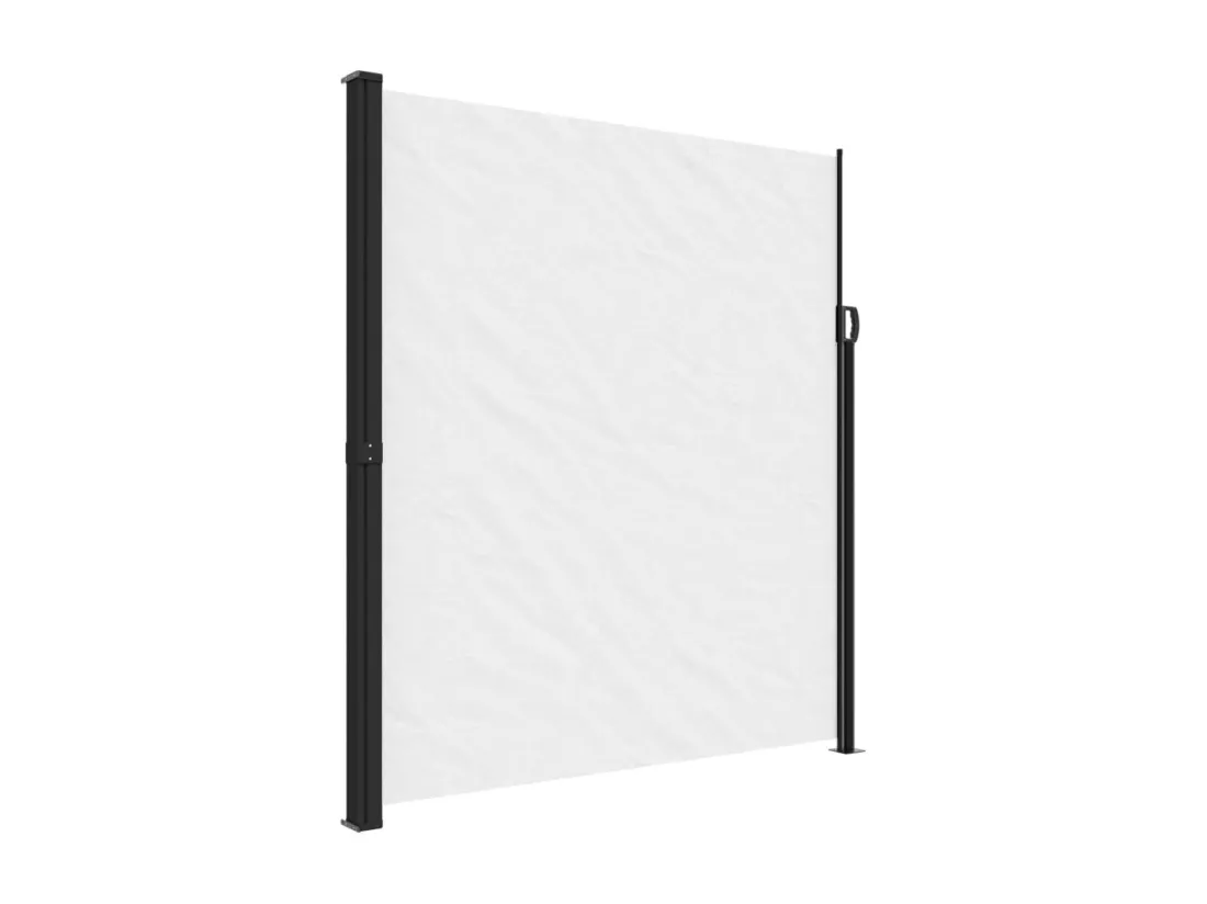 Auvent latéral rétractable blanc 220x600 cm
